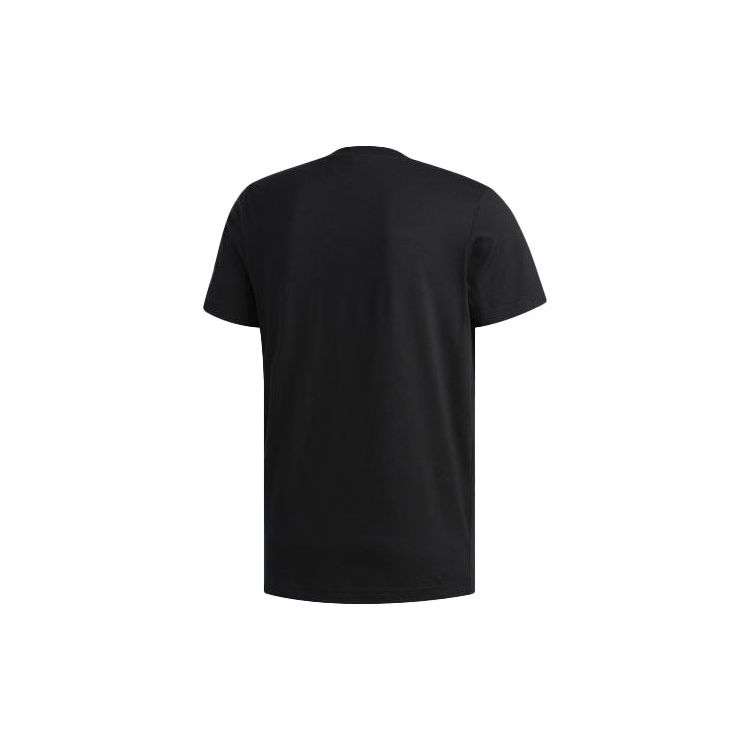 Adidas Basketball Graphic Print Crew Neck T-Shirt Men Tops Black DP5751