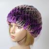 Russian Lady 100% Natural Real Rex Rabbit Fur Hats Women Kintted Outdoor Rex Rabbit Fur Hat New Warm Real Fur Caps