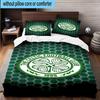 3pcs Celtic Football Club Crest Printed Bedding Set Duvet Cover Closure Includes 1 Duvet Cover & 2 Pillowcases Bedding Sets Home Decor Gifts
