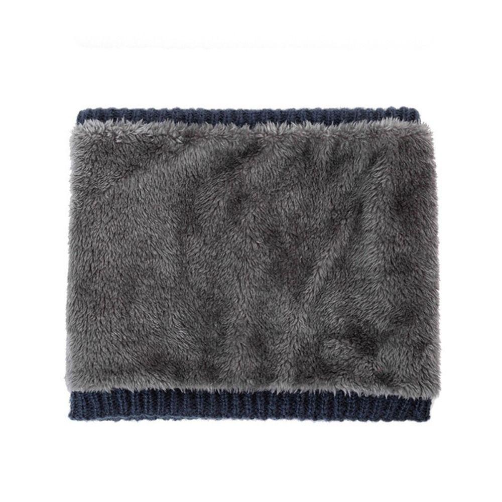 Thick Winter Knitted Scarf Snowflake Warm Neck Warmer Sport Scarf Fleece Muffler  Women