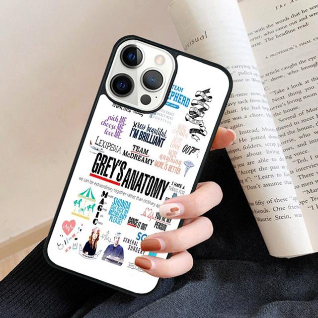 American TV Greys Anatomy Phone Case Back Cover for iPhone 17 Air 16 15 14 13 11 12 Pro Max Plus Fundas Coque
