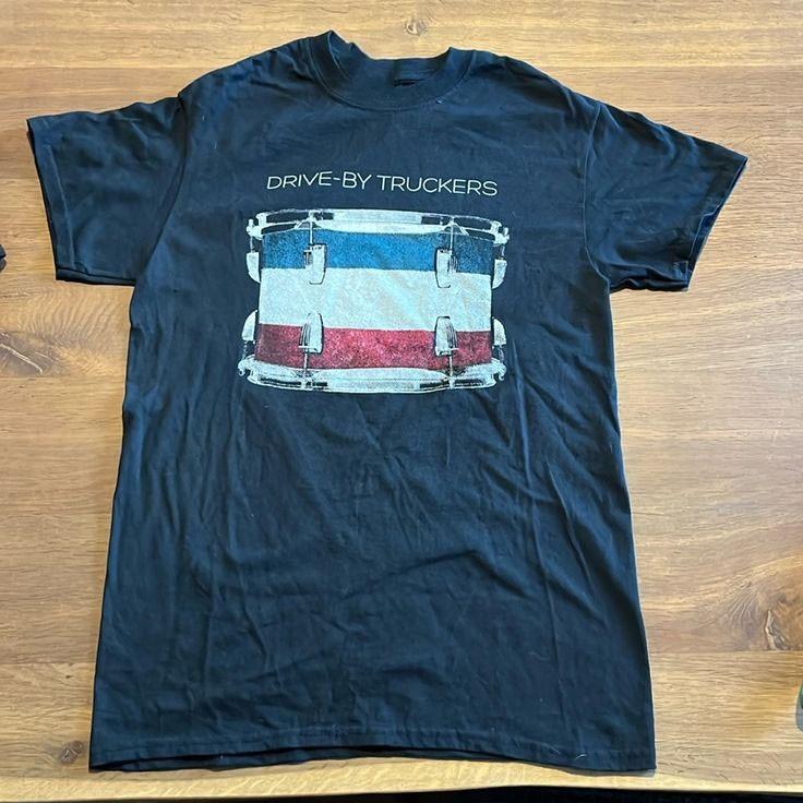 Drive By Truckers Band Drum Black Shirt Unisex Concert S5XL R229 Unisex T-Shirt L