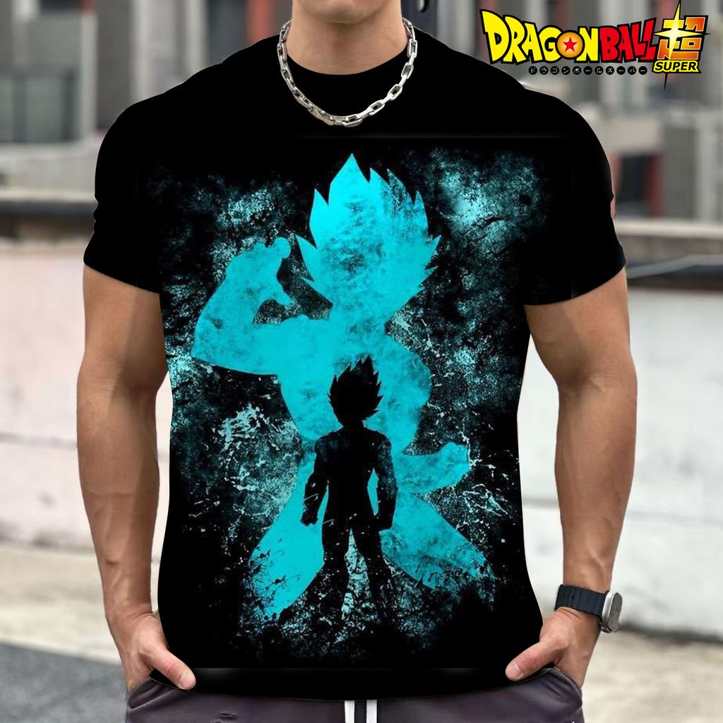 Summer Dragon Ball Cartoon Cartoon 3d Printed T-Shirt Top Broli Begita Wu Empty Short Sleeves For Men And Children Short Sleeves