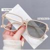 Photosensitive Color Change Anti-Blue Light Glasses Without Makeup Large Frame Myopia Glasses Finished Myopia Glasses 6022