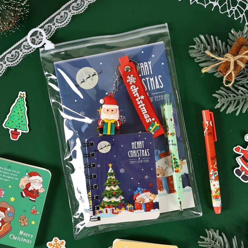 Holidays Study Supplies Decorative Christmas Stationery Set Keychain Pendant Stationery Varied Styles Student Stationery Kit