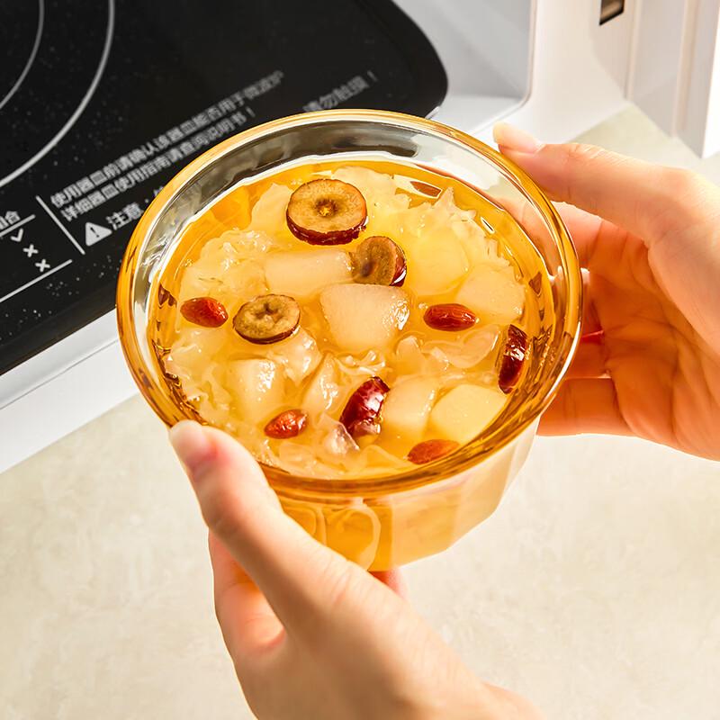 Klara 450ml Heat-Resistant Glass Stew Pots with Lids (Set of 2)