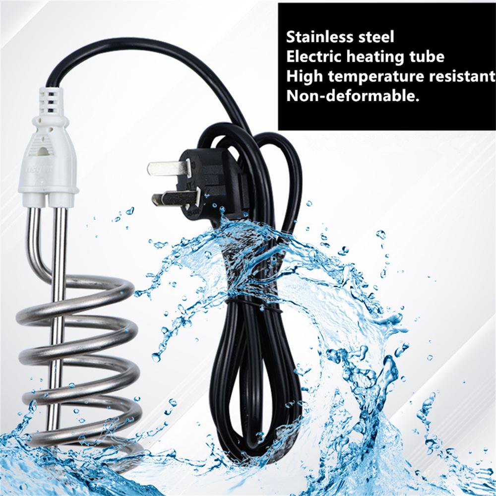 

New Immersion Bucket Water Heater Stainless Steel Electric Heating Element Portable