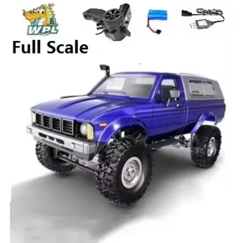 Mașinuță RC Nouă WPL C64-1 1/16 2.4G Scară Completă 4WD Mașină de Escaladă pentru Adulți Vehicul Off-Road C24 Camionetă Control de la Distanță Jucărie pentru Băieți Cadouri