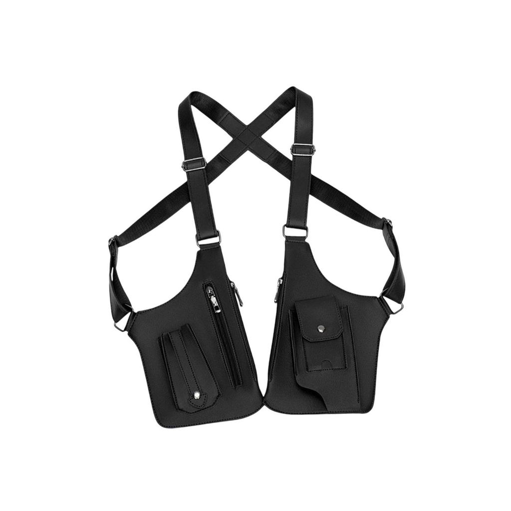 Underarm Shoulder Bag, Crossbody Wallet, Large Capacity Double Pocket
