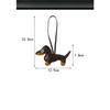 Dachshund leather pendant Korean version diy cute ins puppy bag pendant lanyard couple car pendant