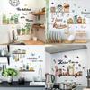 Kreativní samolepky na zeď do kuchyně Odnímatelné vinylové PVC samolepky na zeď do obývacího pokoje, kuchyně, odolné proti skvrnám, domácí dekorace