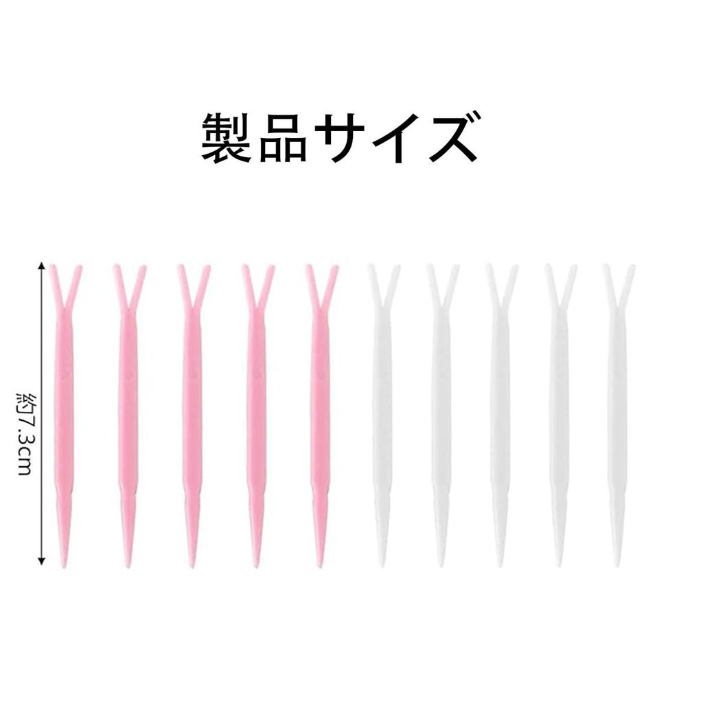 Mirhua Double Eyelid Aid Makeup Double Eyelid Easy To Pusher [10-Pack] Tool, Stick, Lightweight, Hygienic, Convenient, Use, Y-Shaped