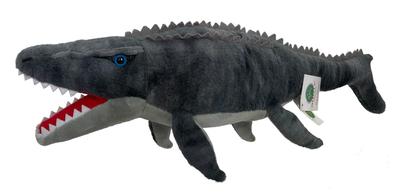 Adore 21-inch Moby the Mosasaurus Dinosaur Plush Toy, Blue
