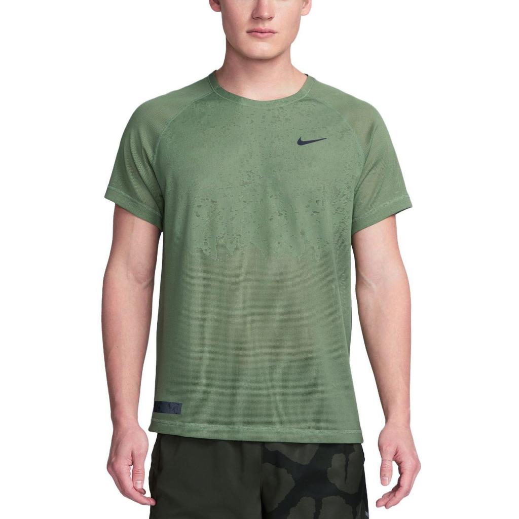 Nike Running T Shirt Men's Oil Green DX0854-386