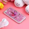 Kompatibilní s pouzdrem pro iPhone 5S pro dívku Třpytivé třpytivé plovoucí lesklé tekuté písky Průhledné měkké TPU silikonové nárazuvzdorné ochranné pouzdro pro iPhone 5 / 5S