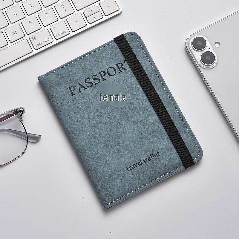 Multi-Functional Travel Wallet: Passport, Ticket, and Document Holder with Anti-Skimming Protection