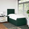 Maison Exclusive - Sommier à lattes de lit avec matelas Vert foncé 100x200 cm