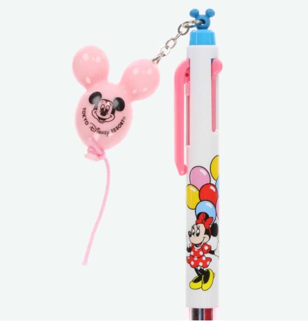 Disney Musse Pigg och Mimmi Kula Kulspetspenna med Ballong Tokyo Disney Resort Exklusiv & 3-färgad Berlock,
