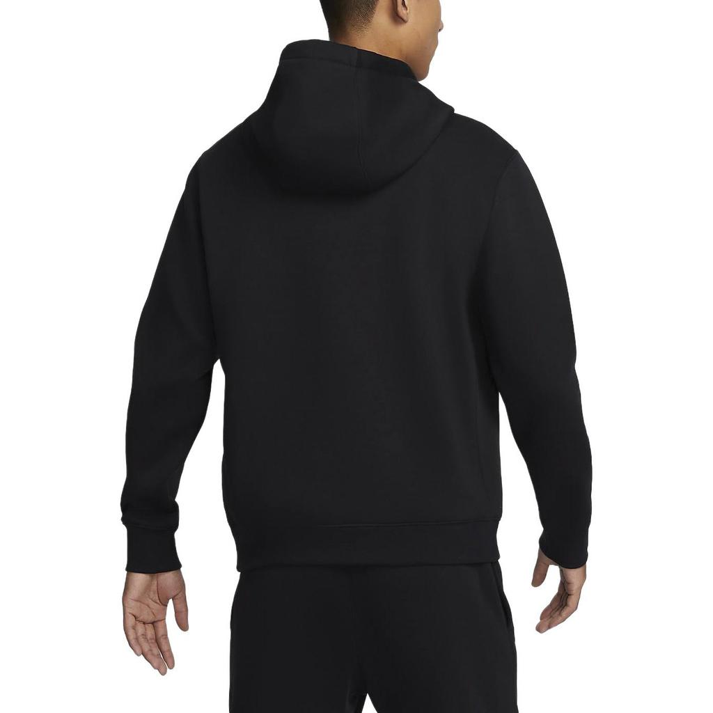 Nike Клубная флисовая толстовка с вышивкой, мужская толстовка с капюшоном, черная FB7489-010