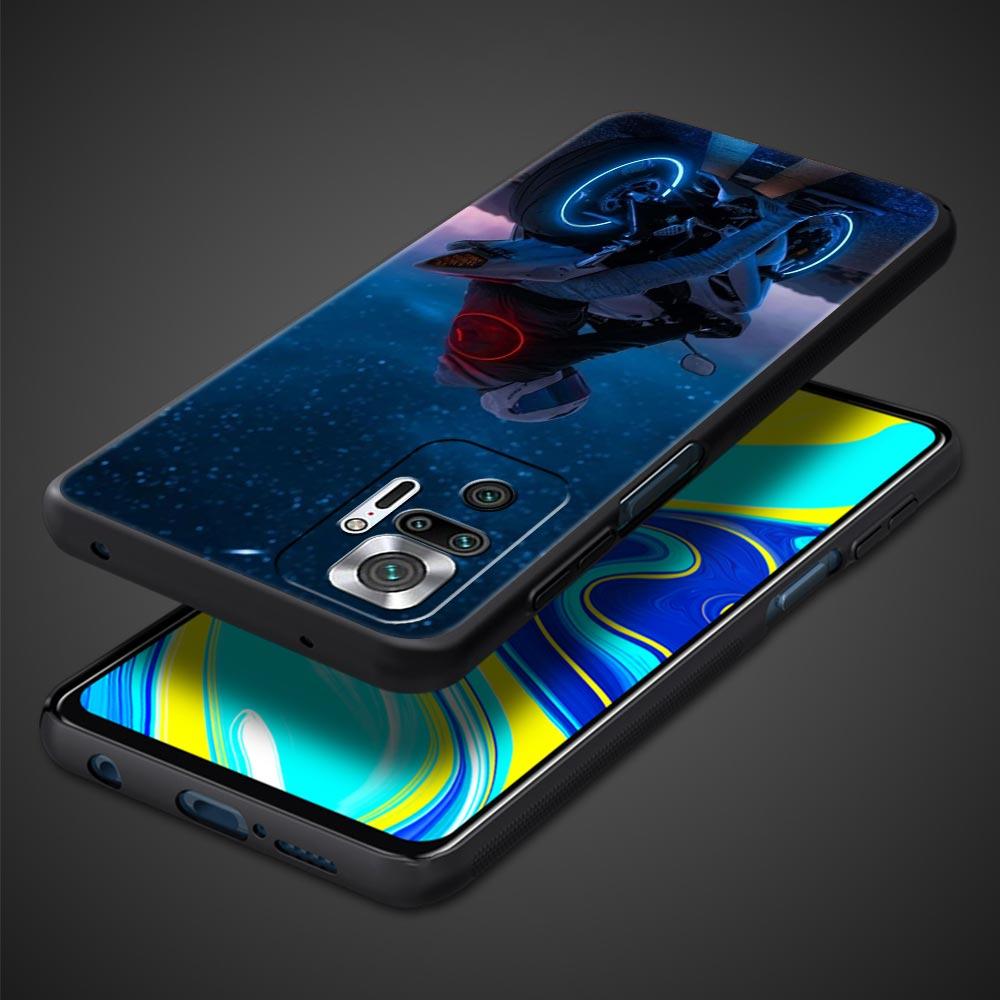 Moto Cross Motorcycle Sports Phone Case For Xiaomi Redmi Note 14 13 5G 10 11 12 Pro Plus 4G 14C 13C 12C 10C Black Cover