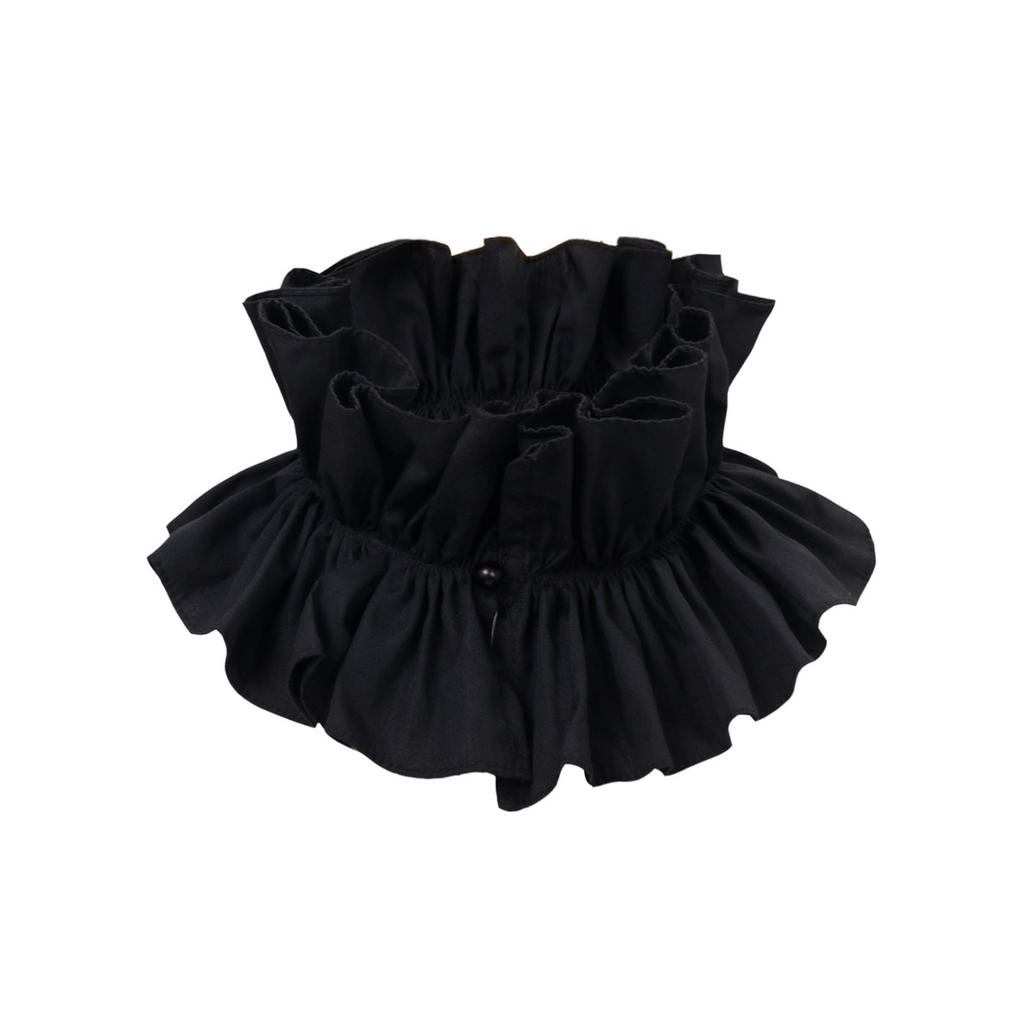 Ruff Collar Ruffled Retro Renaissance Cotton for Shirt Blouse Decorative Spread False Collar Play Costume Accessories