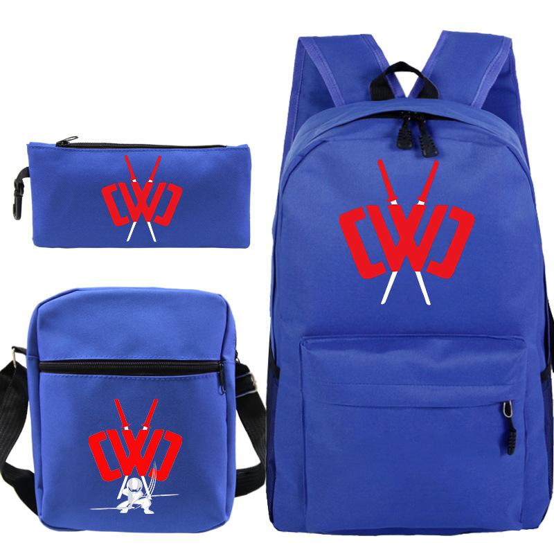 Popular game merchandise printed backpack popular student bag three-piece set