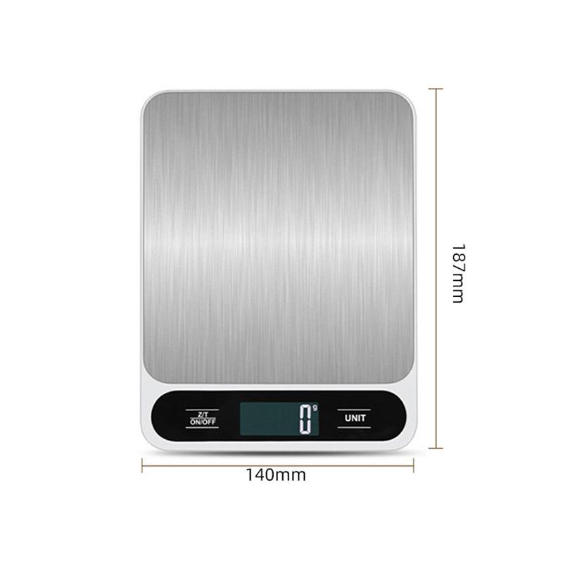 

5kg Stainless Steel Digital Electronic Scale Small Household Baking Weight Scales Kitchen Weighing Device Kitchen Accessories белый
