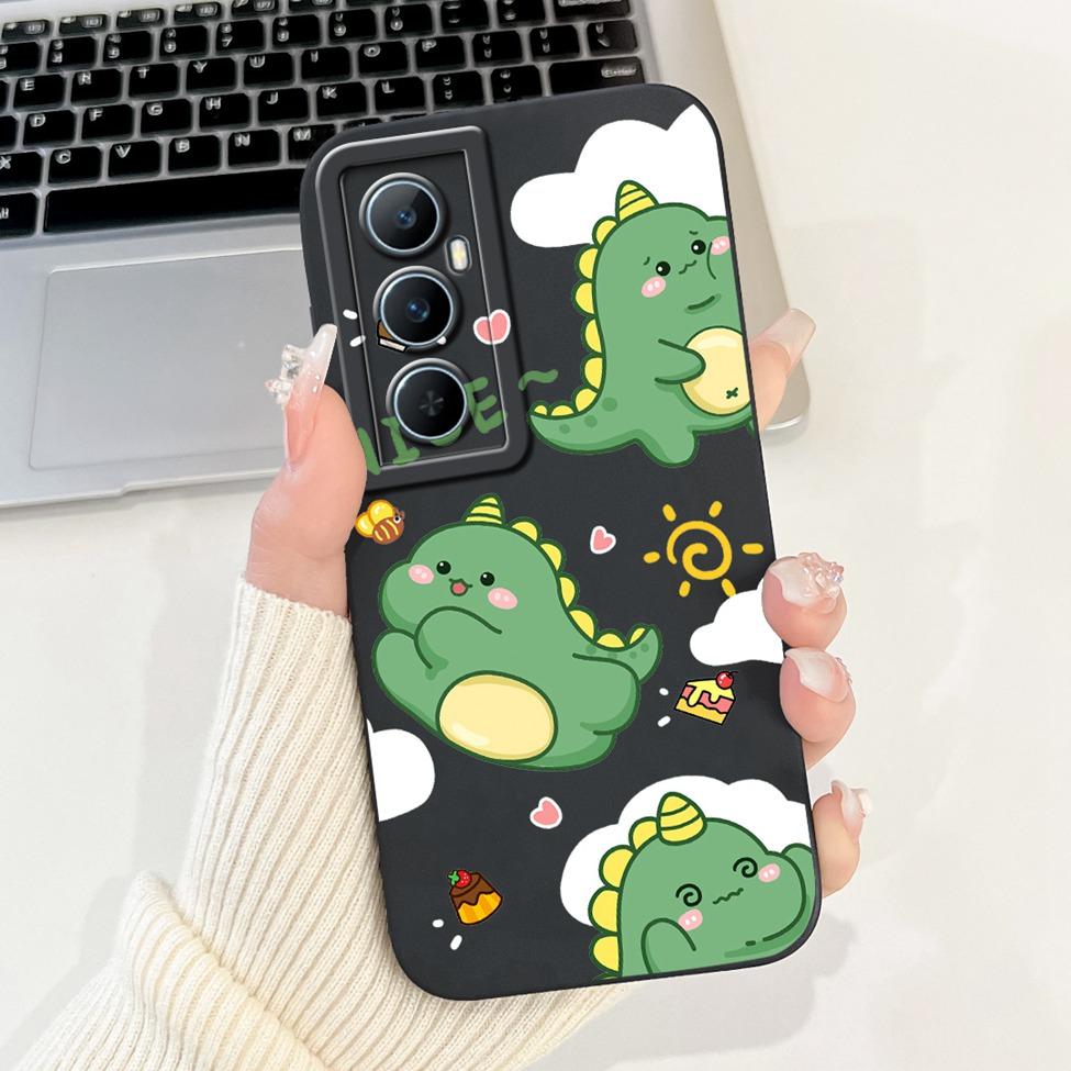 Funda For Realme C65 RMX3910 Back Cover For Realme C65 4G Case Shockproof Luxury Flowers Cute Cartoon Cool Silicone Bumper Coque