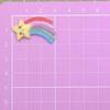 100pcs Kawaii Rainbow Cloud Flatback Charms Glitter Resin Cabochon  Embellishments DIY Scrapbooking Supplies