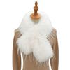 Fashionable versatile fur scarf, unisex neck warmer, double-layer thickened, warm and elegant faux fur scarf, fisherman hat