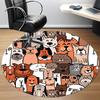 1pc Pets Animals Office Round Area Rug, Indoor Mat Suitable ForOffice, Under Office Chairs Bedroom Living Room Home Decor, Room Deco,  n61