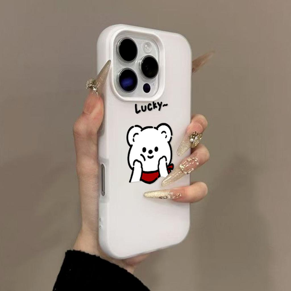 Jelly Two-in-one Mobile Phone Case with Large Hole and Soft Edge for Couples, New Cooling TPU All-inclusive Anti-fingerprint