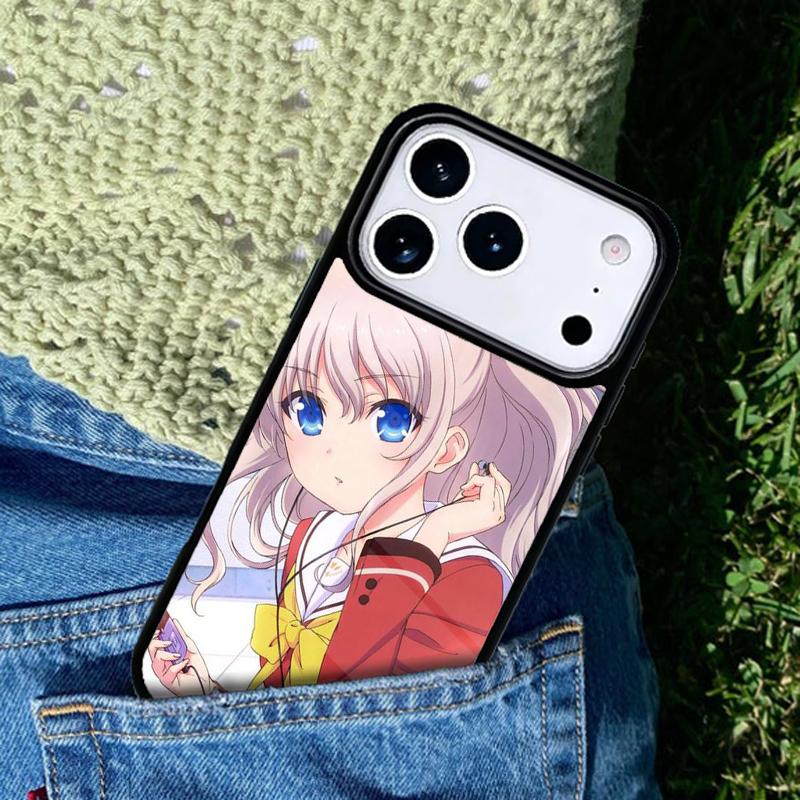 Süßes Kawaii Japanisches Mädchen Manga Handyhülle Cover für IPhone 11 12 13 14 15 16e 17 Pro Max Hülle für IPhone 17 Air