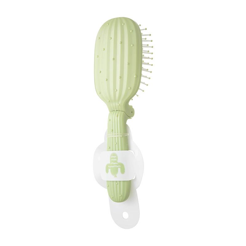 Cactus Folding Air Bag Comb Massage Comb Folding Easy To Carry Air Cushion Comb Girls Small Comb