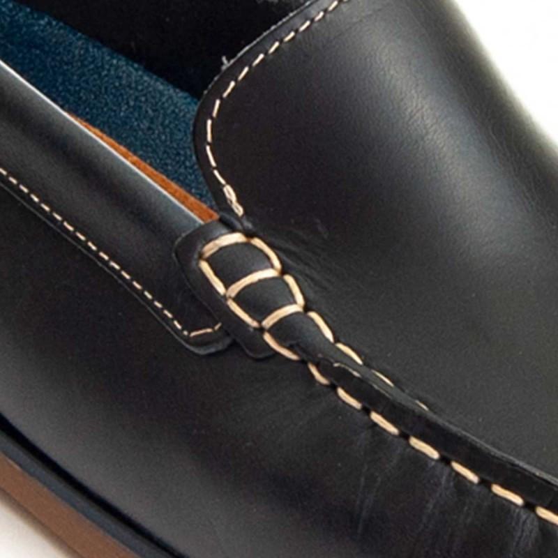 Mocasin Casual De Piel Para Hombre.  Purapiel  Mocca  89134