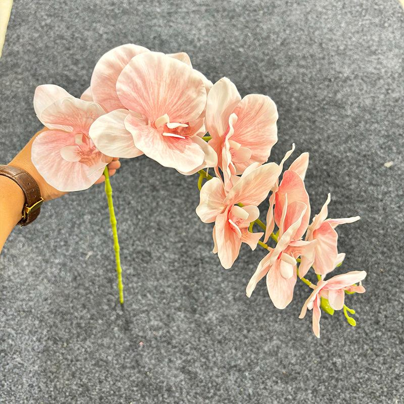 One Artificial Phalaenopsis Flower Branch 3D Print Real Touch Orchid Plant for Wedding Party Home Floral Decoration