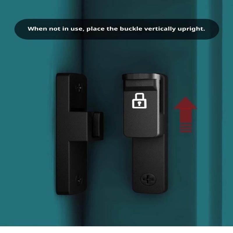 Latch Deadbolt Indoor Non-Punch Door Lock Bathroom Sliding Door Buckle Sliding Door Snap Old-Fashioned Surface-Mounted Room Door
