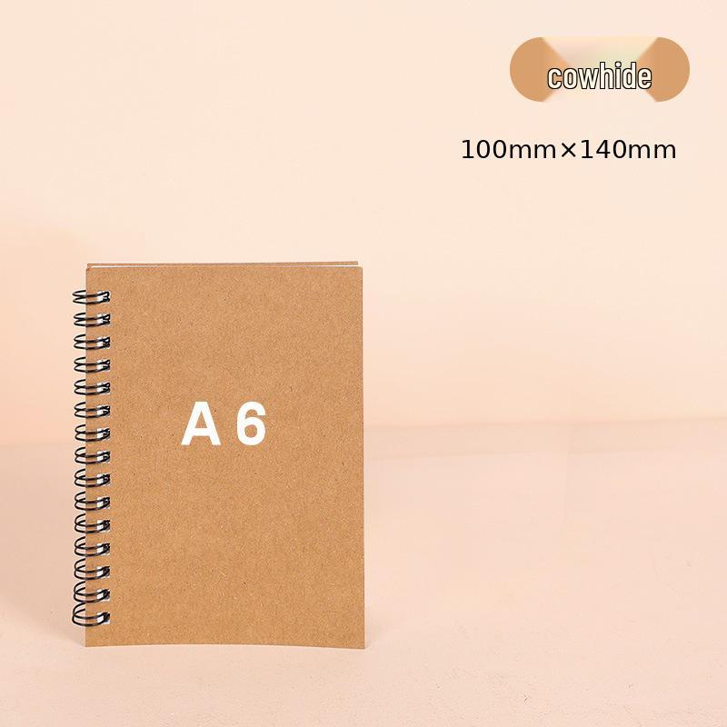 Custom Retro Kraft Paper Spiral Notebook with Logo Printing