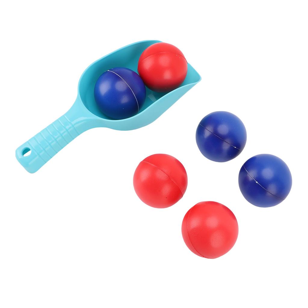 Beach Toss Game Set PVC Blue and Red Balls Portable Outdoor Toss Game Beach Accessories with Mesh