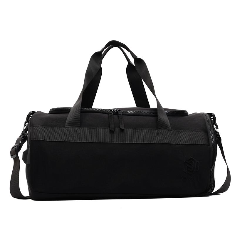 

Dry and Wet Separation Large Capacity Gym Bag Swimming Sports Bag Short-Distance Travel Bag with Separation Shoes Bags чёрный