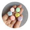 Cute Love Heart Round Macarons Hamburg Flatback Resin Cabochon Doll House Crafts DIY Phone Case Decoration Accessories