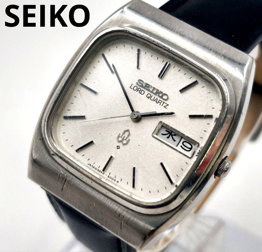 

[Б/У] Рабочие часы Seiko Road Quartz Day Date с батарейкой и ремешком