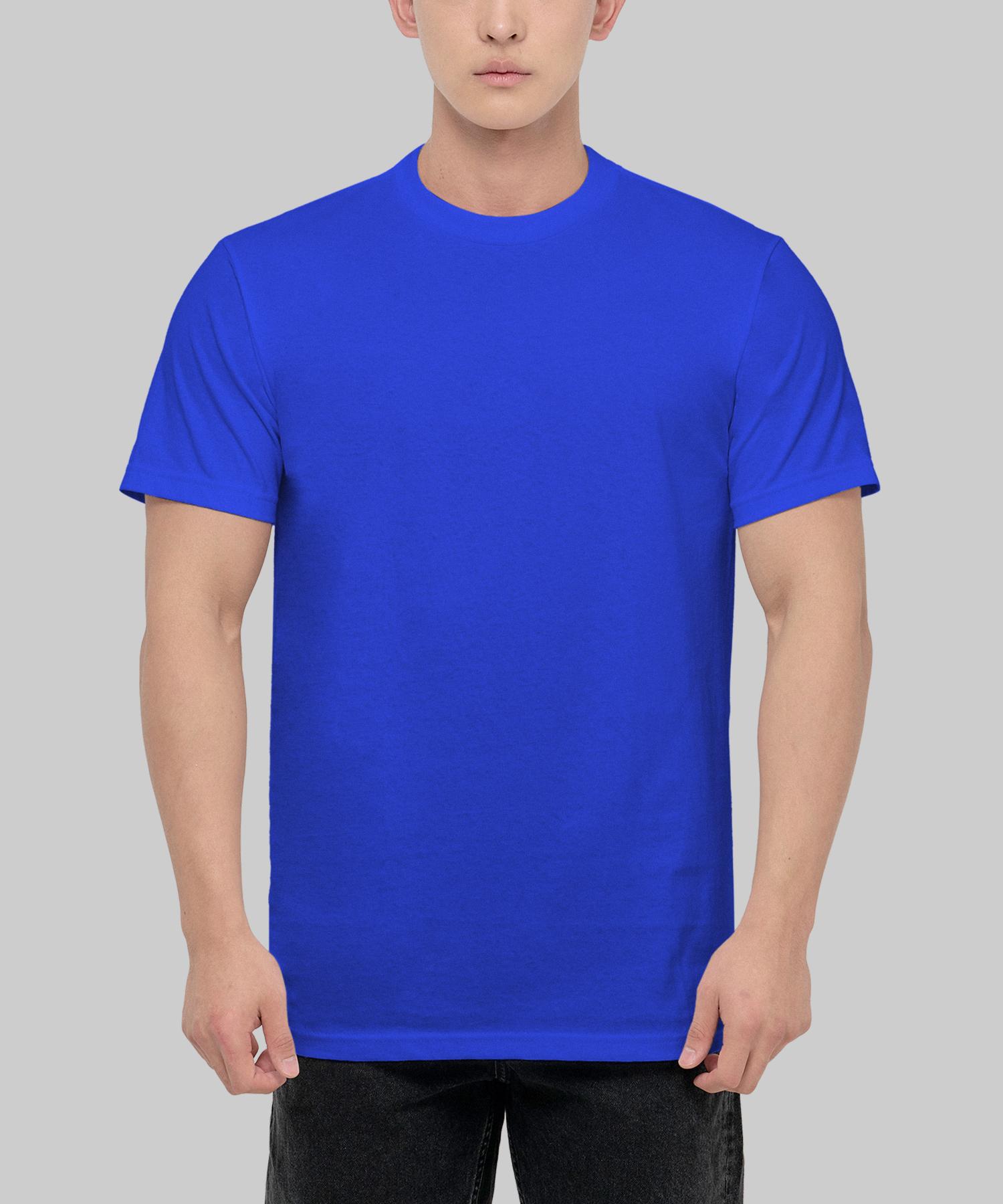 Shakawear 6.0Oz Active Plain Basic Short Sleeve T-Shirt_Royal S