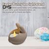 Rabbit Candle Holder Handmade Resin Bunny Candlestick Desktop Rabbit Tealight Candle Holder for Living Room Bedroom Decor