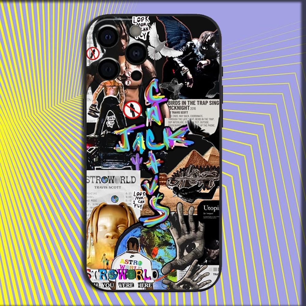 Travis Scott Cactus Jack Phone Case For iPhone 16 15 14 13 12 11 Pro Max Mini X XS SE 7 8 Plus 16E Shockproof Soft Cover Fundas