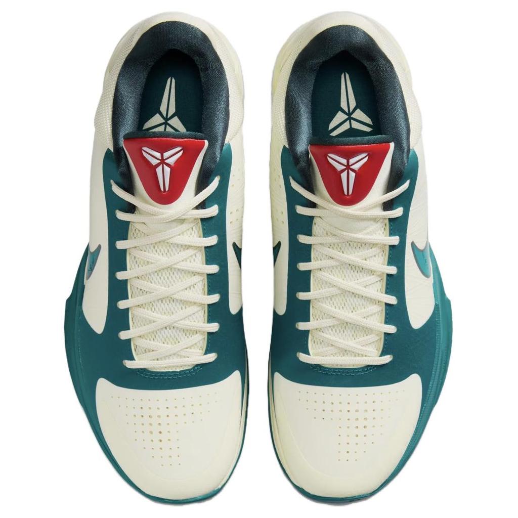 Caitlin Clark X Nike Kobe 5 Protro Coconut Milk Spruce Unisex Sneakers White Bright-Spruce-Midnight-Spruce-University-Red-White IZ1852-100