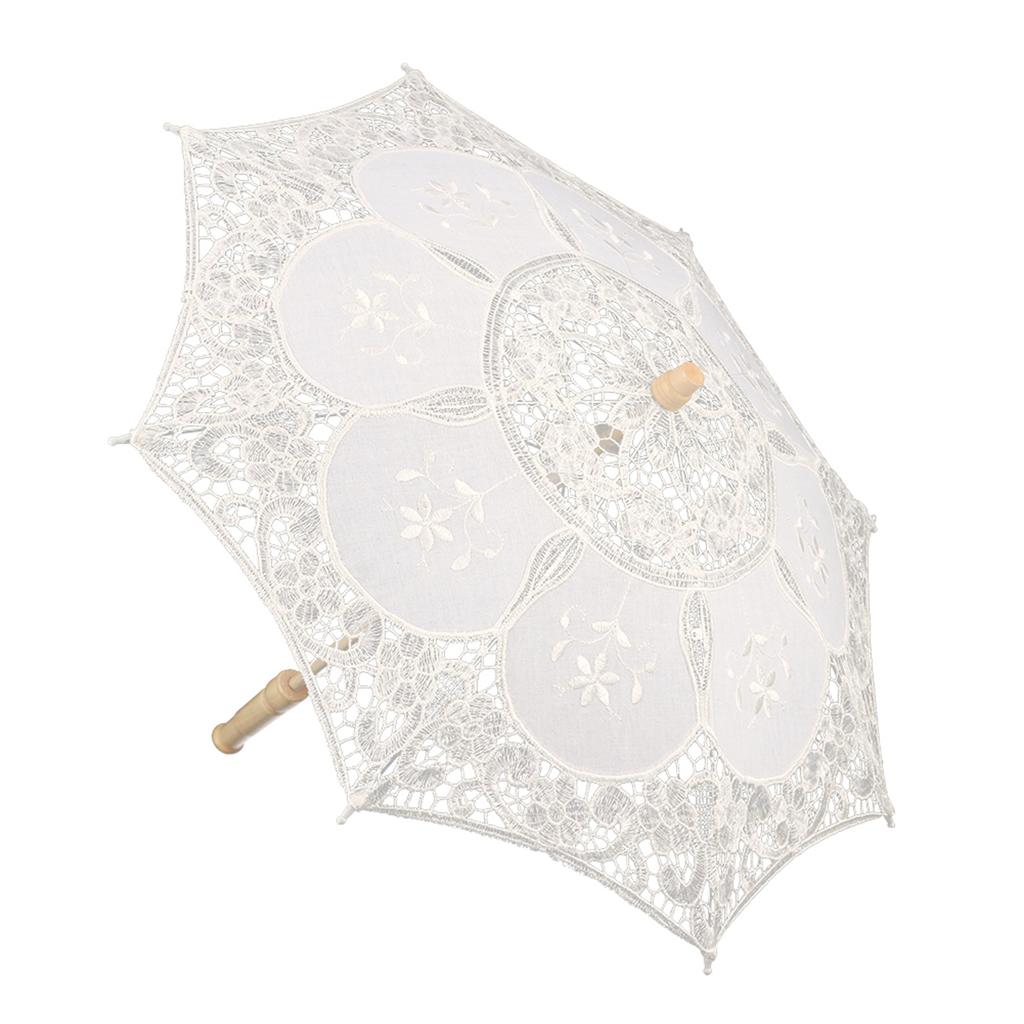 West   Bridal Lace Umbrella Parasol Banquet Stage Photography Prop Wedding Supplies