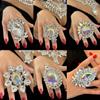 Chic & Bold Water Drop Rhinestone Rings - Statement Jewelry for Women