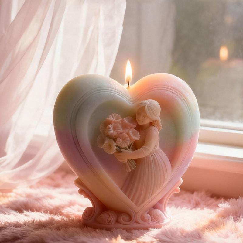 Reusable Flexible Silicone Mold For Candle Soap Crafting Detailed Girl Shape Design None Toxic Materials Home Decorations