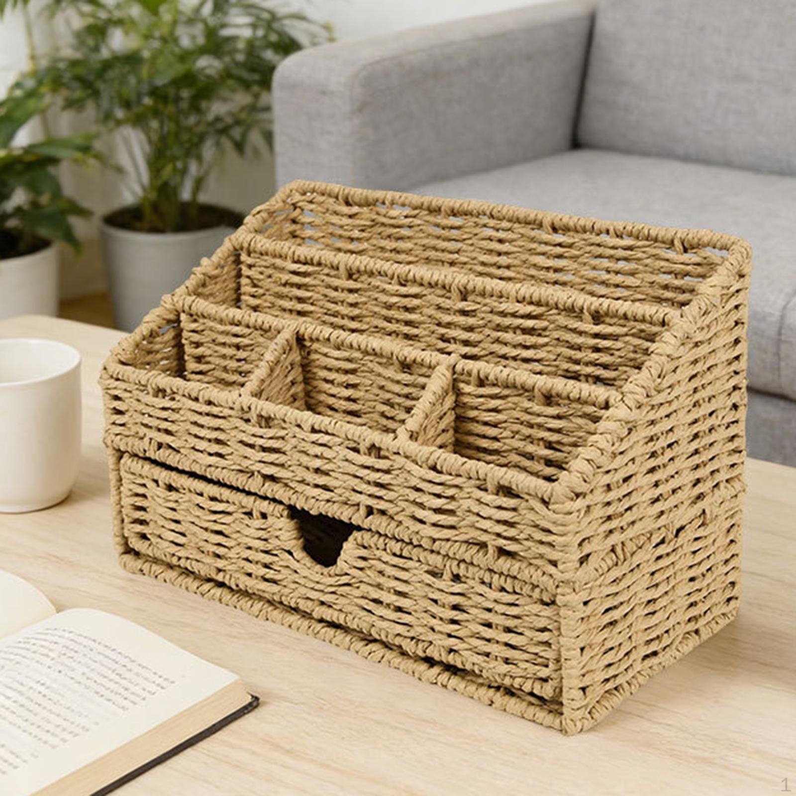 

Desktop Organizer Storage Basket Multipurpose Makeup Box for Letters Cosmetics